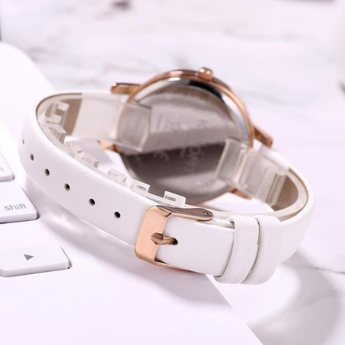 Women's Watches Leather Band Luxury Quartz Watches Waterproof Fashion Creative Wristwatch for Women Ladies