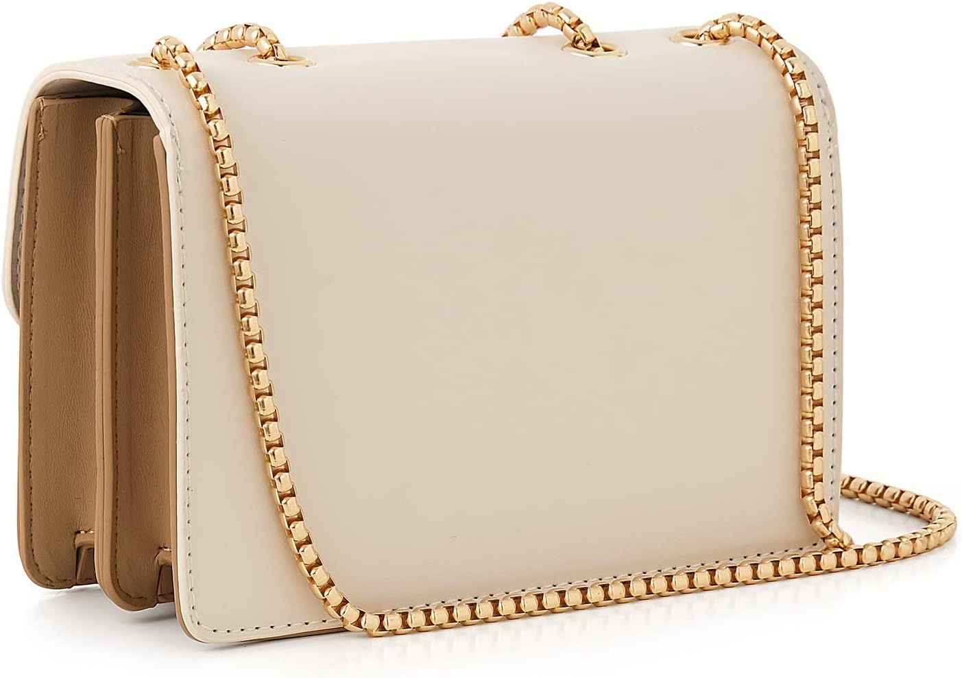 Color-Block Crossbody Bags for Women Leather Cross Body Purses